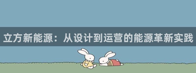 新宝gg测试：立方新能源：从设计到运营的